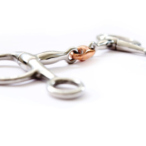 Hanging Cheek Snaffle with Copper Lozenge