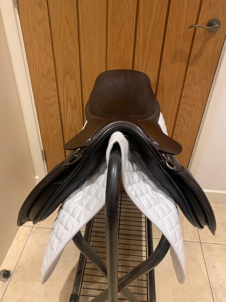 15" Sillín para poni de uso general Barnsby marrón extra ancho - Image 2