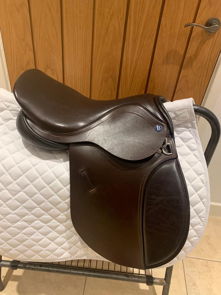 15" Sillín para poni de uso general Barnsby marrón extra ancho