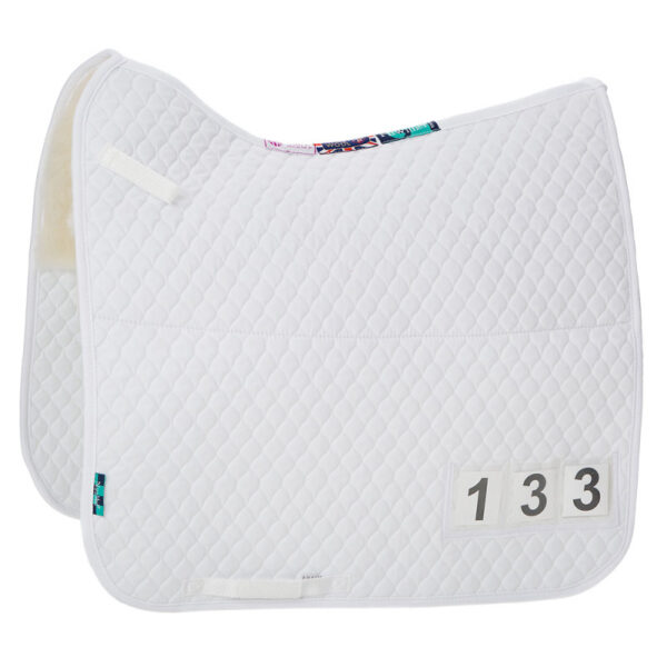 Griffin NuuMed Half Wool Dressage Competition Saddlepad with Number Pockets