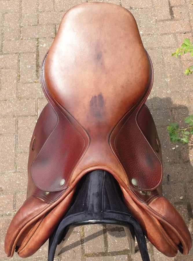 17.5" Sillín de salto mediano Equipe Evolution marrón y marrón - Image 2